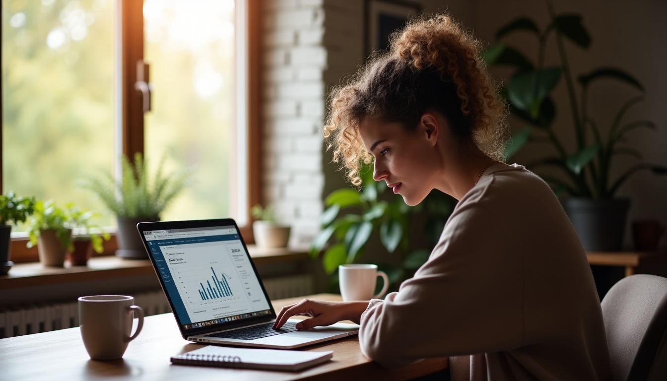 A volunteer managing an online advocacy campaign from home.
