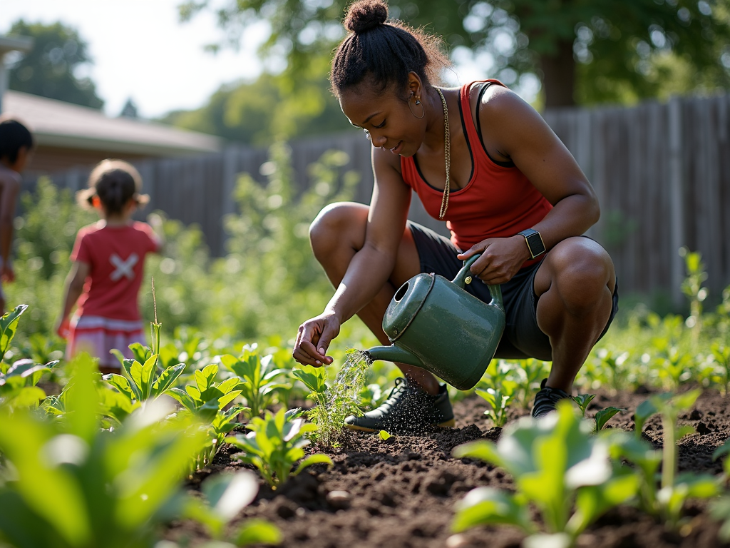 Community garden from volunteer advocacy
