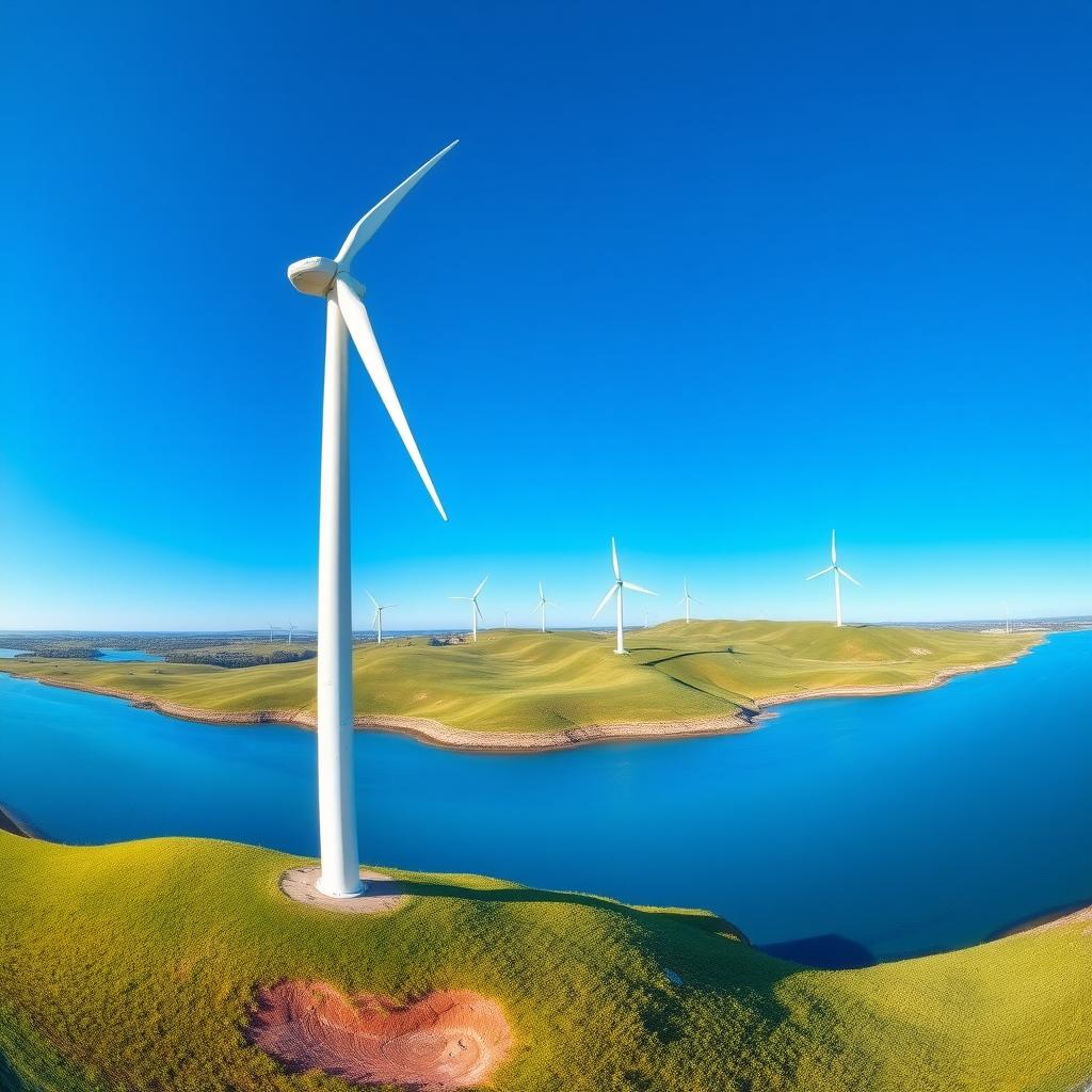 Wind turbines on the island of Samsø