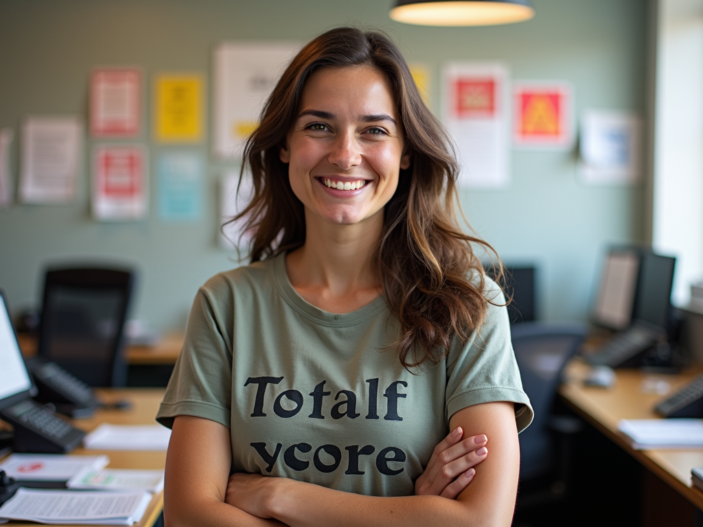 Volunteer in a campaign office