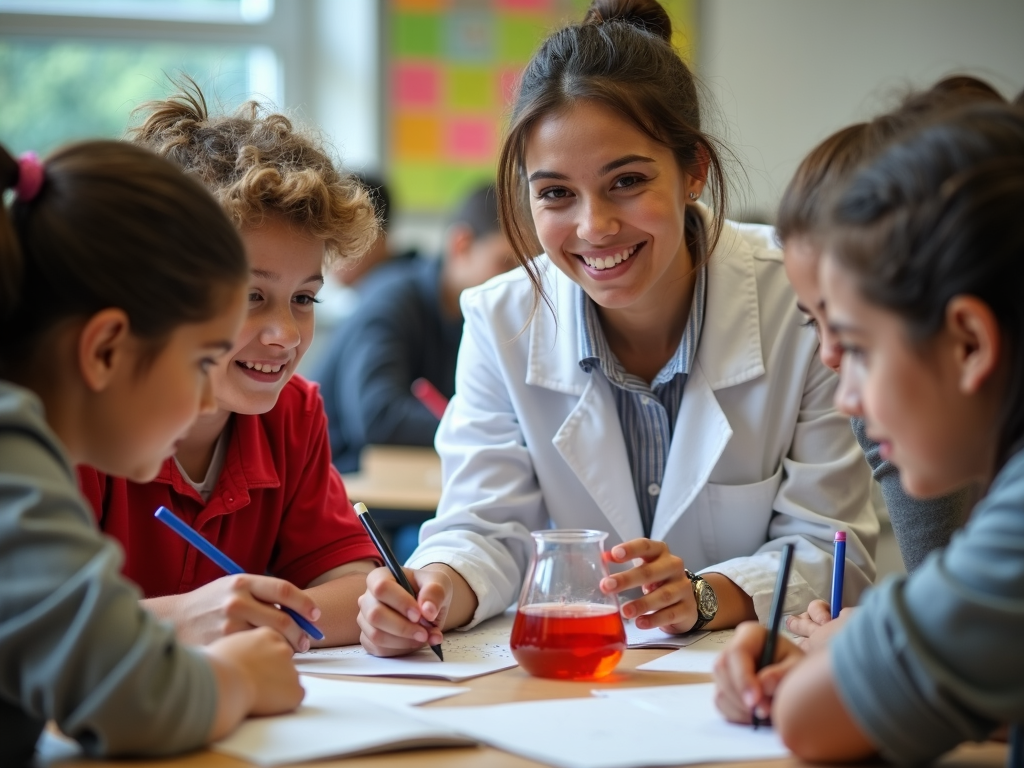 Service learning student teaching science