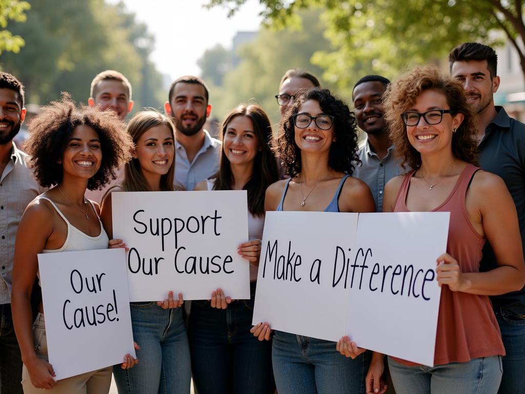Volunteers advocating together
