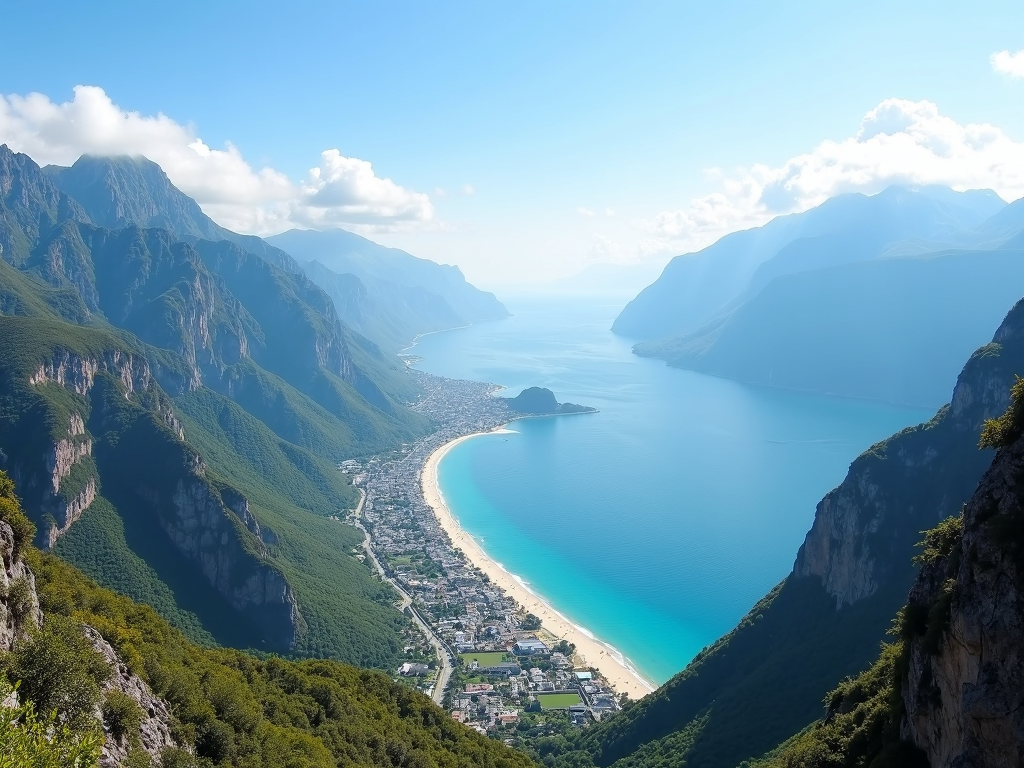 Beautiful landscape of the volunteer trip destination