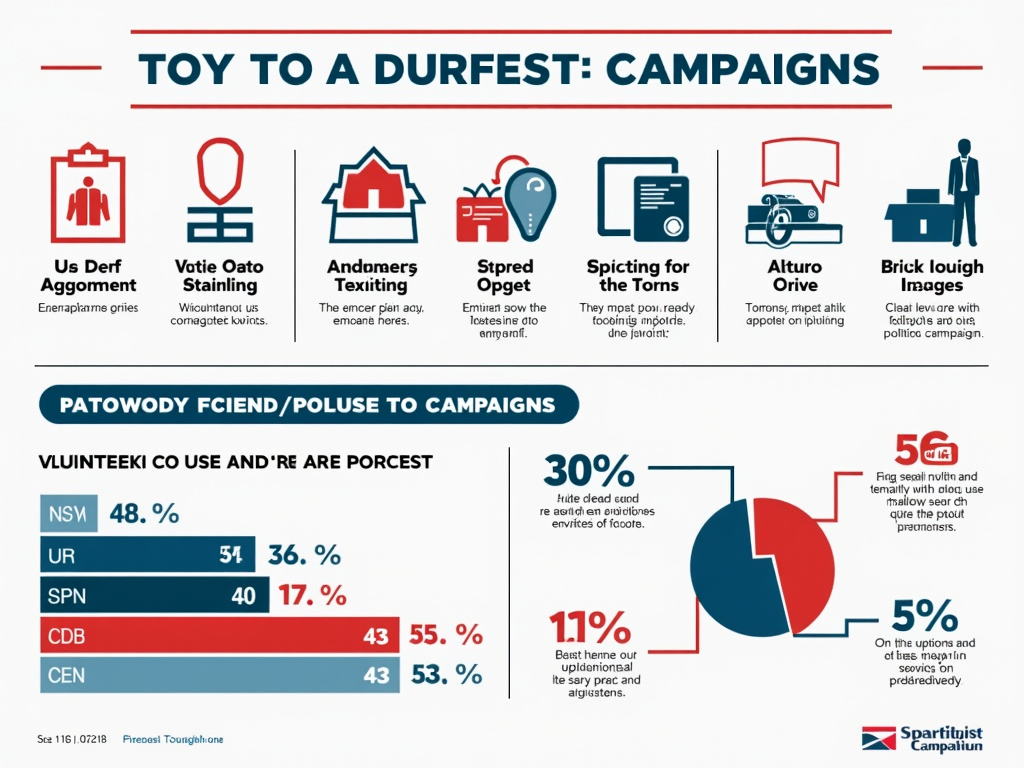 An infographic illustrating the growth of advocacy volunteering in political campaigns, highlighting key statistics.