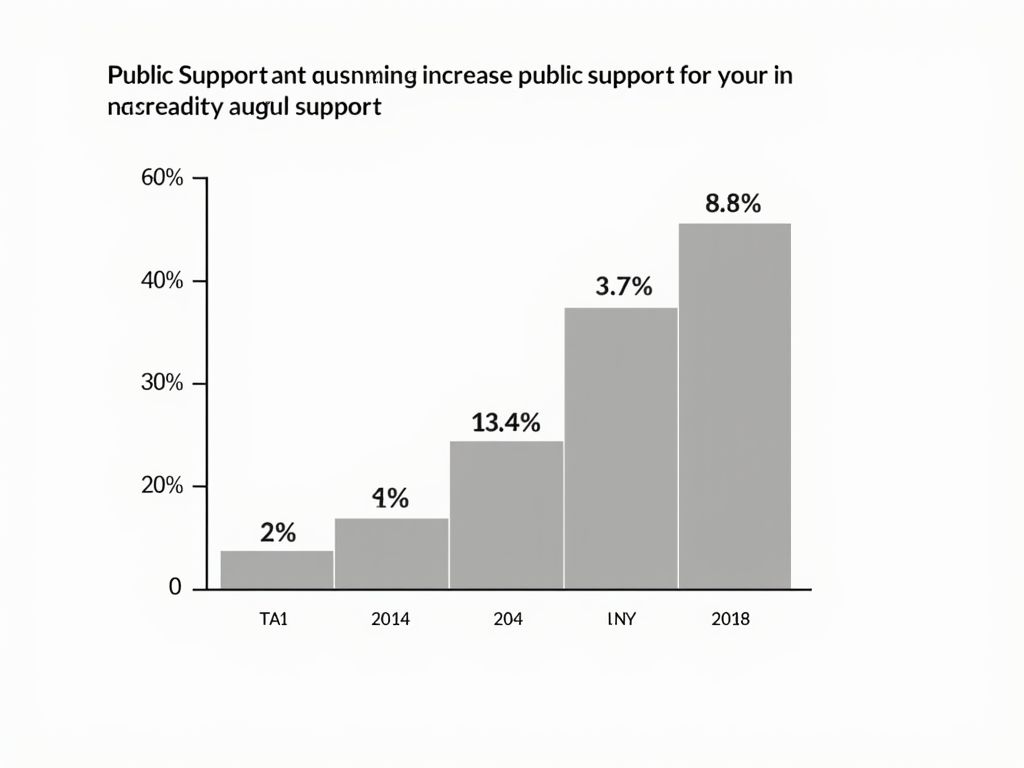 Graph illustrating the success of the advocacy campaign