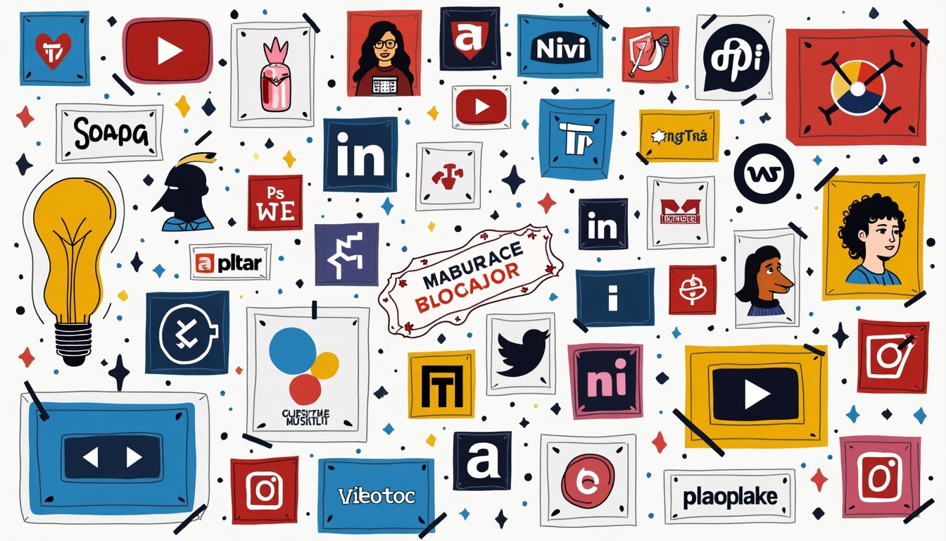 Collage of digital activism tools