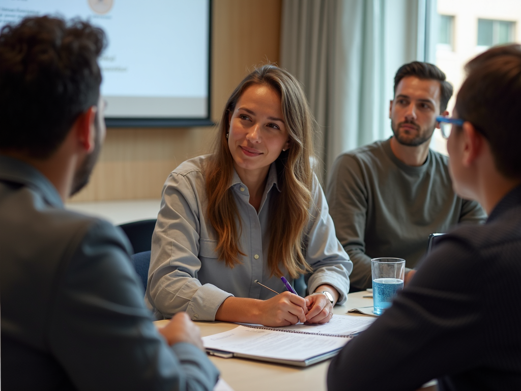 Volunteer at training workshop