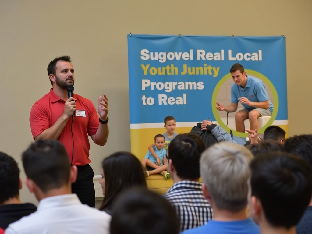 Volunteer advocating at a community event
