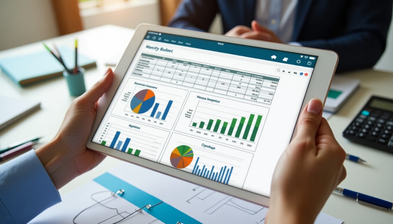 Non-profit budget planning on a digital device