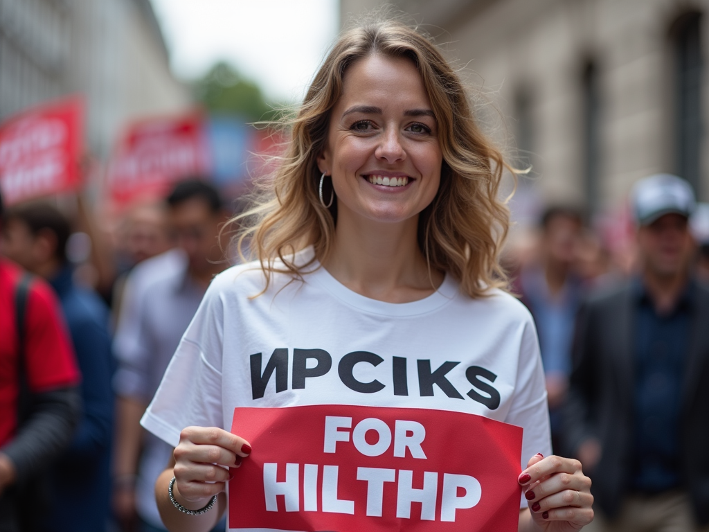 Influencer supporting advocacy campaign