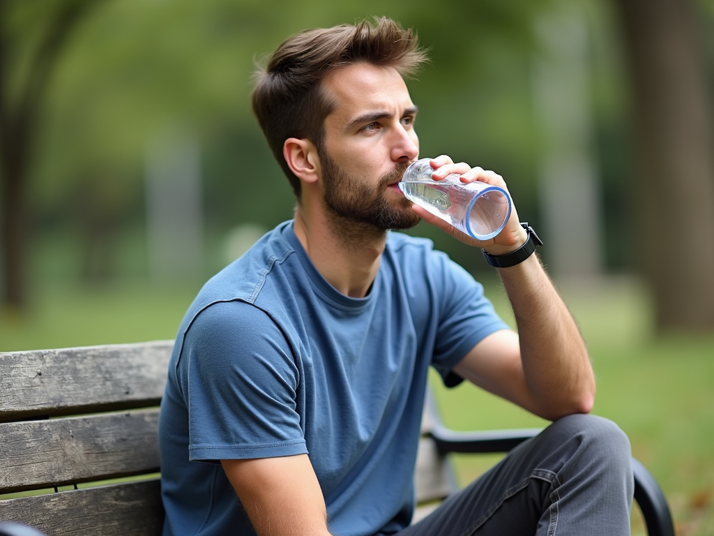Volunteer taking a well-deserved break