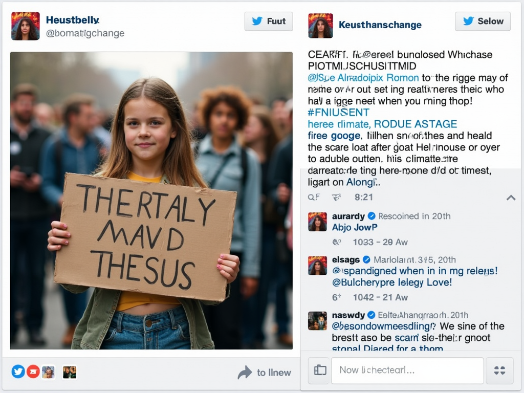 Viral Instagram post from climate change campaign