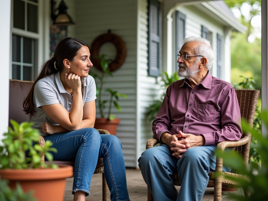 Volunteer practicing active listening with a voter
