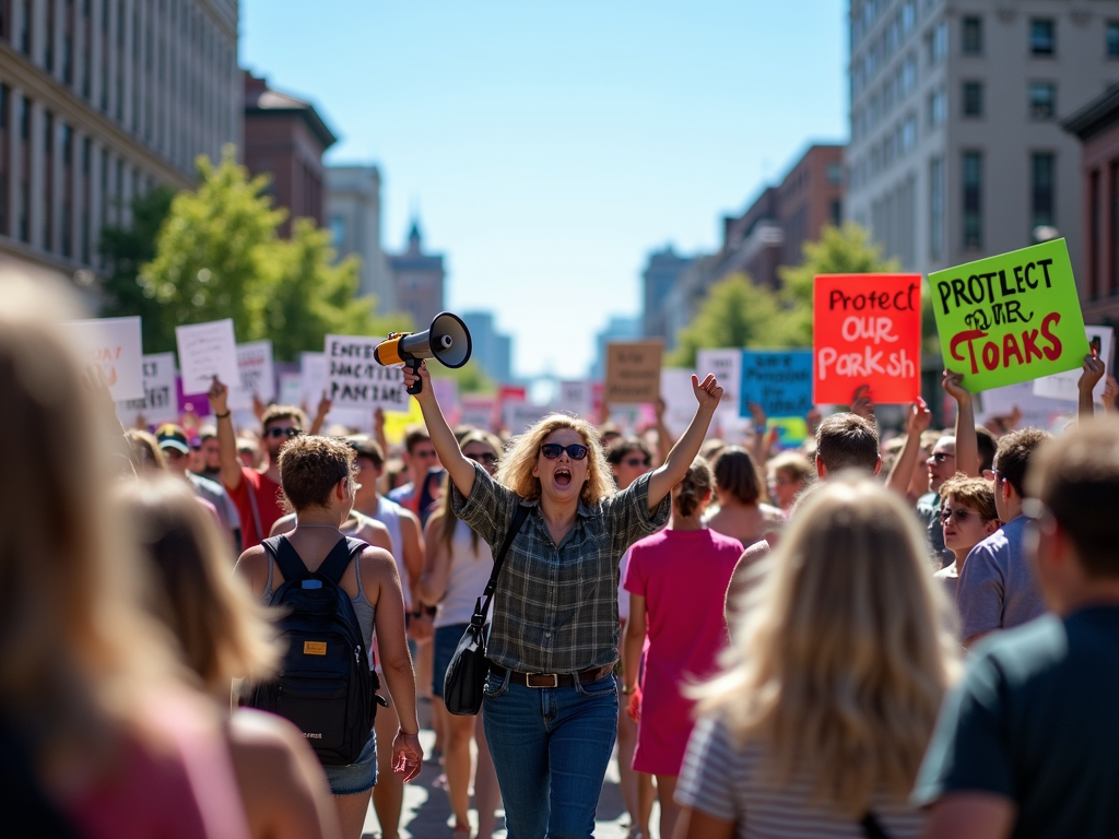 Advocacy rally in action
