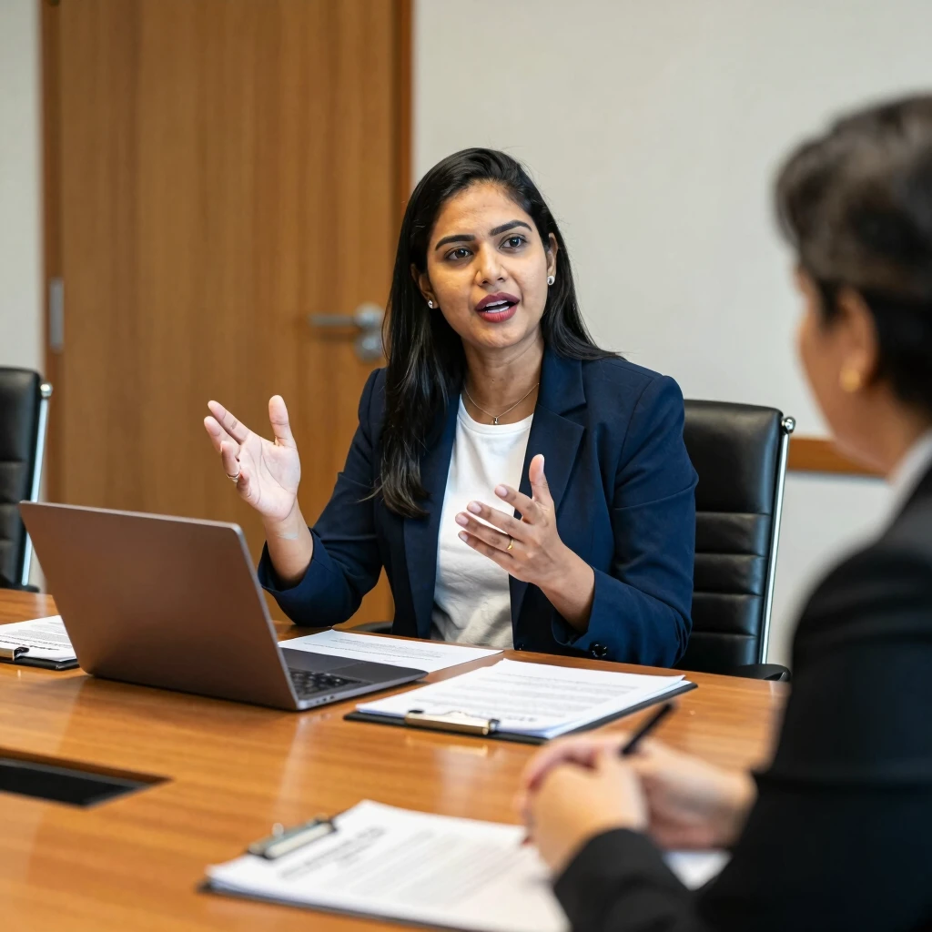 Volunteer advocate in a one-on-one meeting with a legislator
