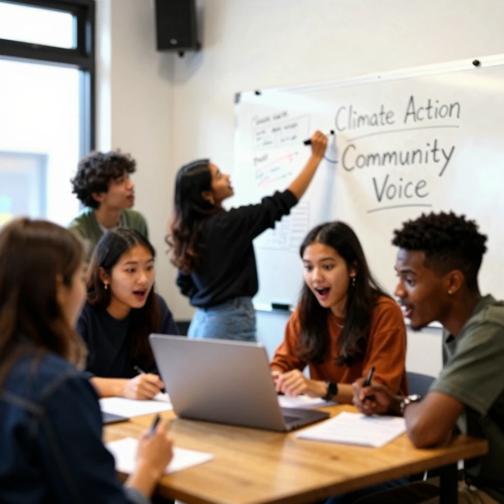 Young leaders brainstorming advocacy projects at DoSomething.org meetup