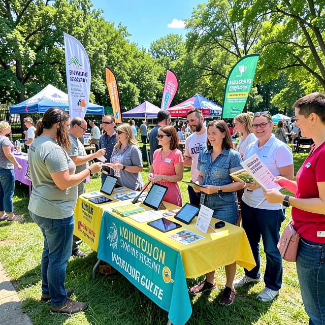 Community event for recruiting advocacy volunteers