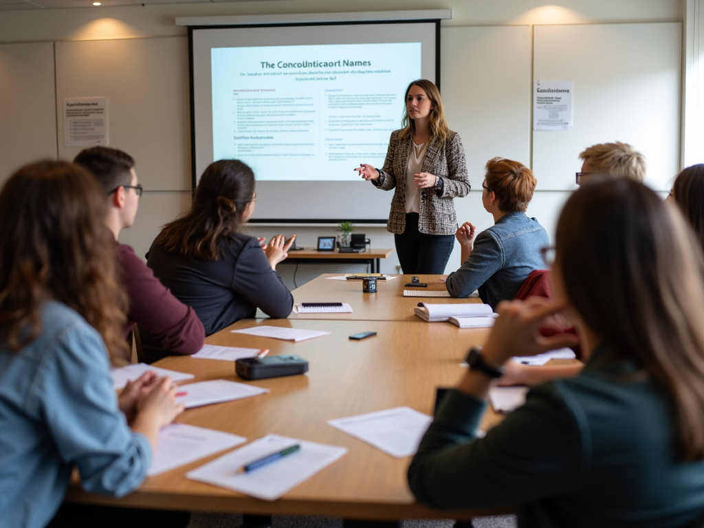 Non-profit volunteers in financial training session