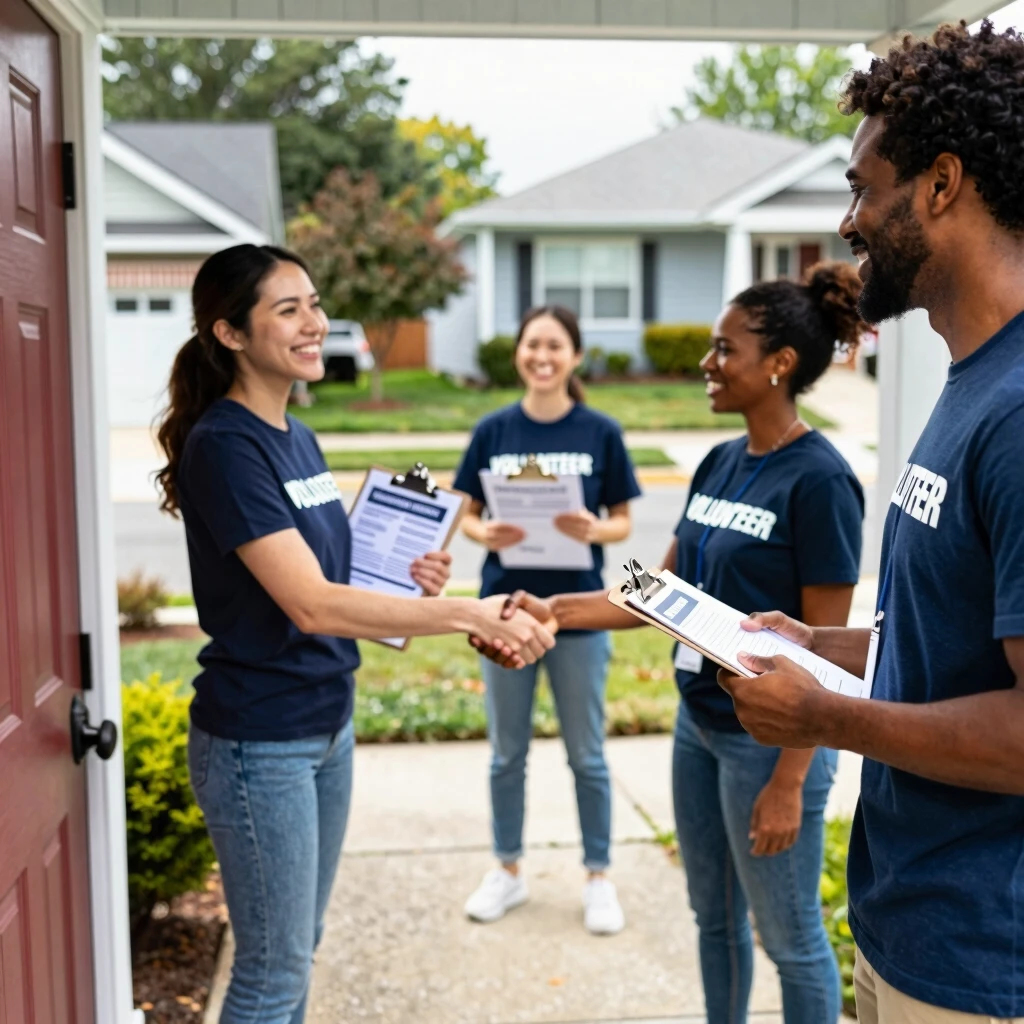 Building Community Through Political Volunteering
