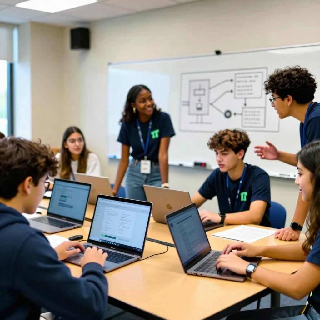 Volunteers and students teaming up for cybersecurity training