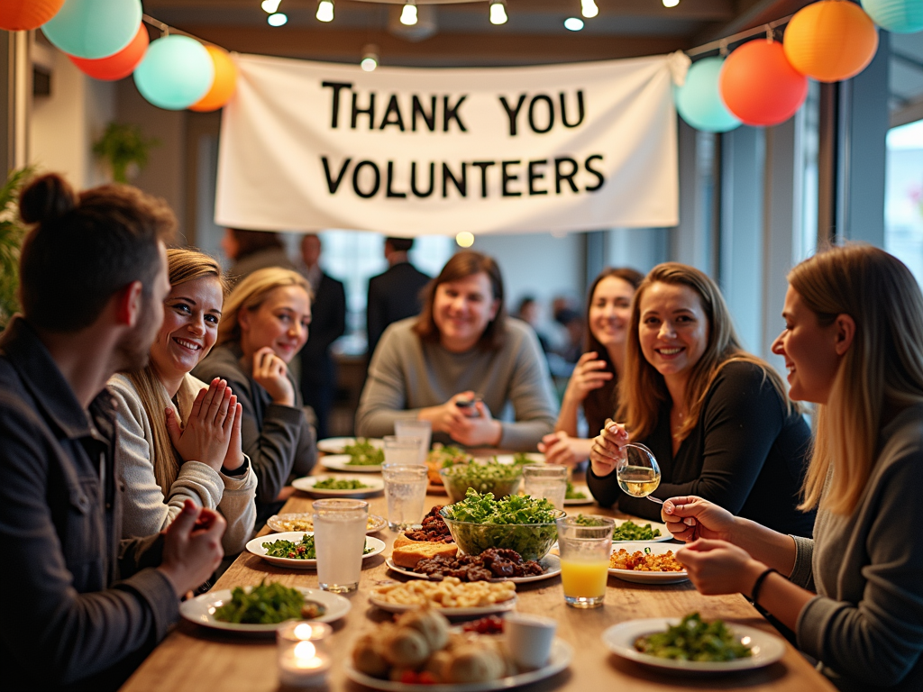 Community event celebrating volunteers
