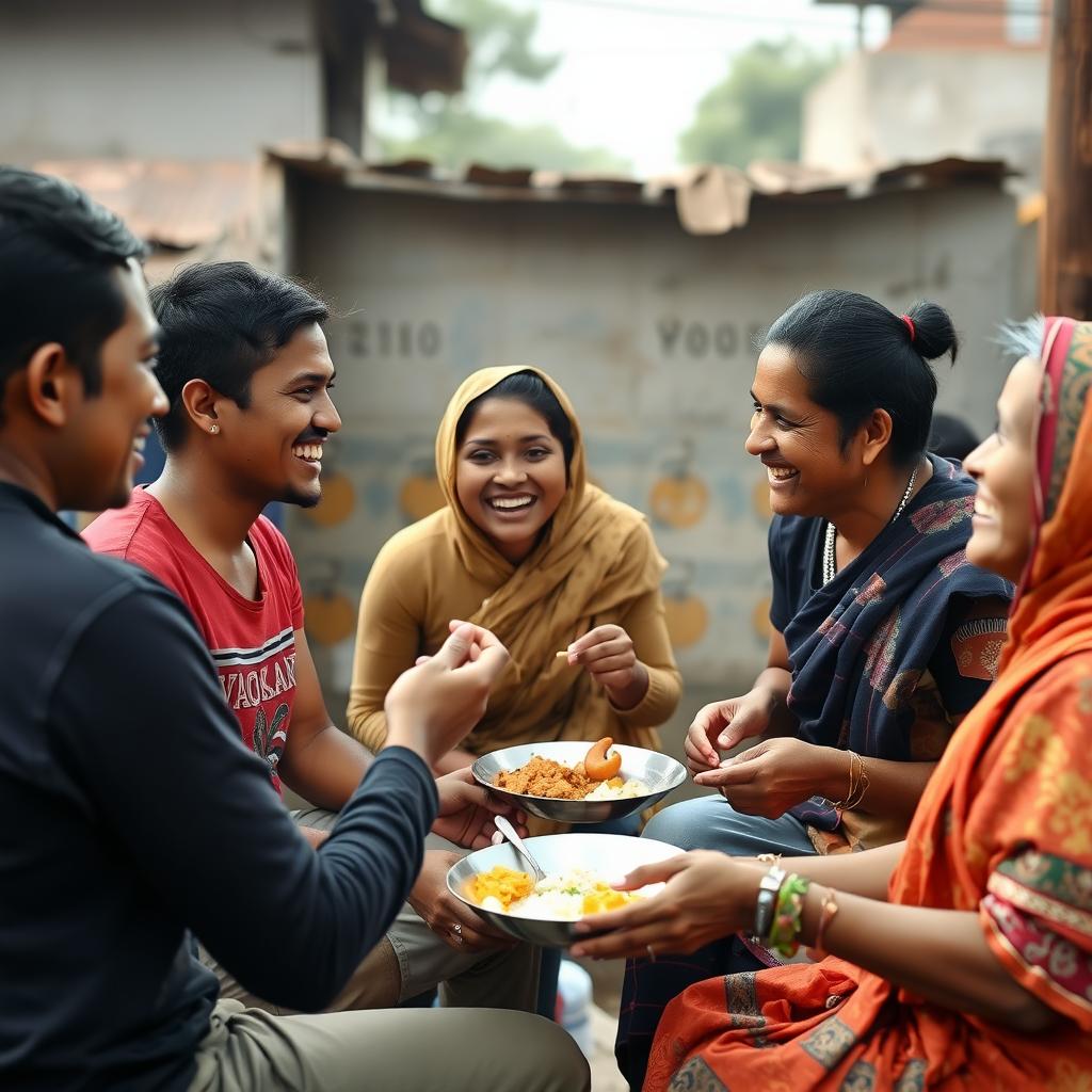 Cultural exchange between volunteers and locals