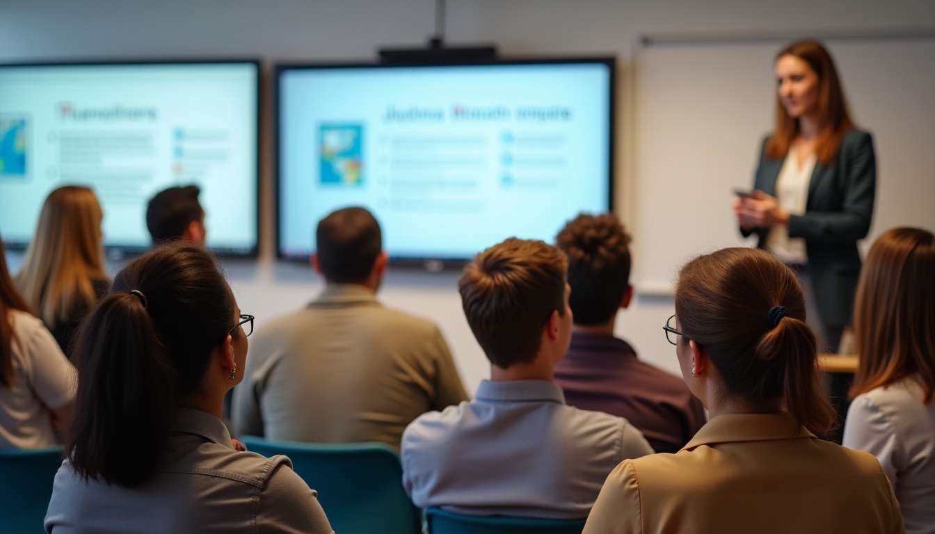 Volunteers engaged in a training session, listening attentively