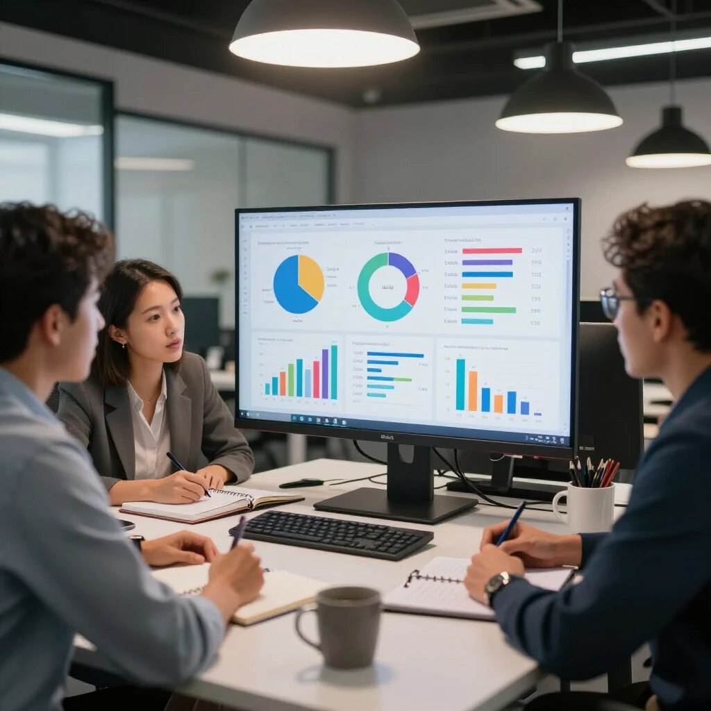 Advocates reviewing campaign metrics on a dashboard