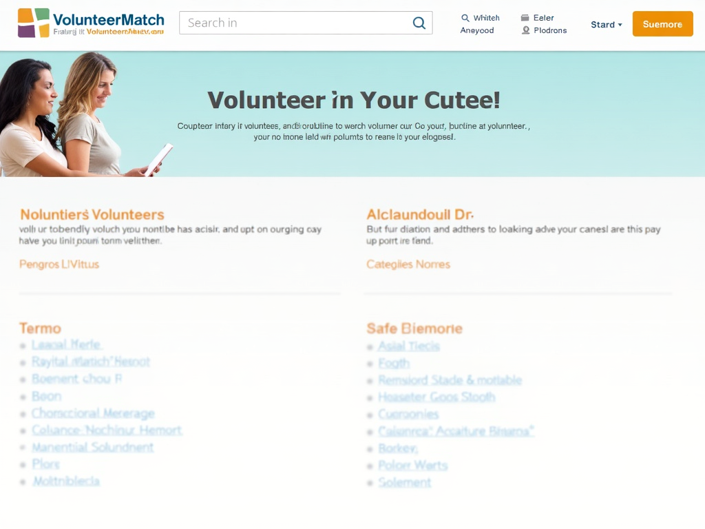 VolunteerMatch.org homepage