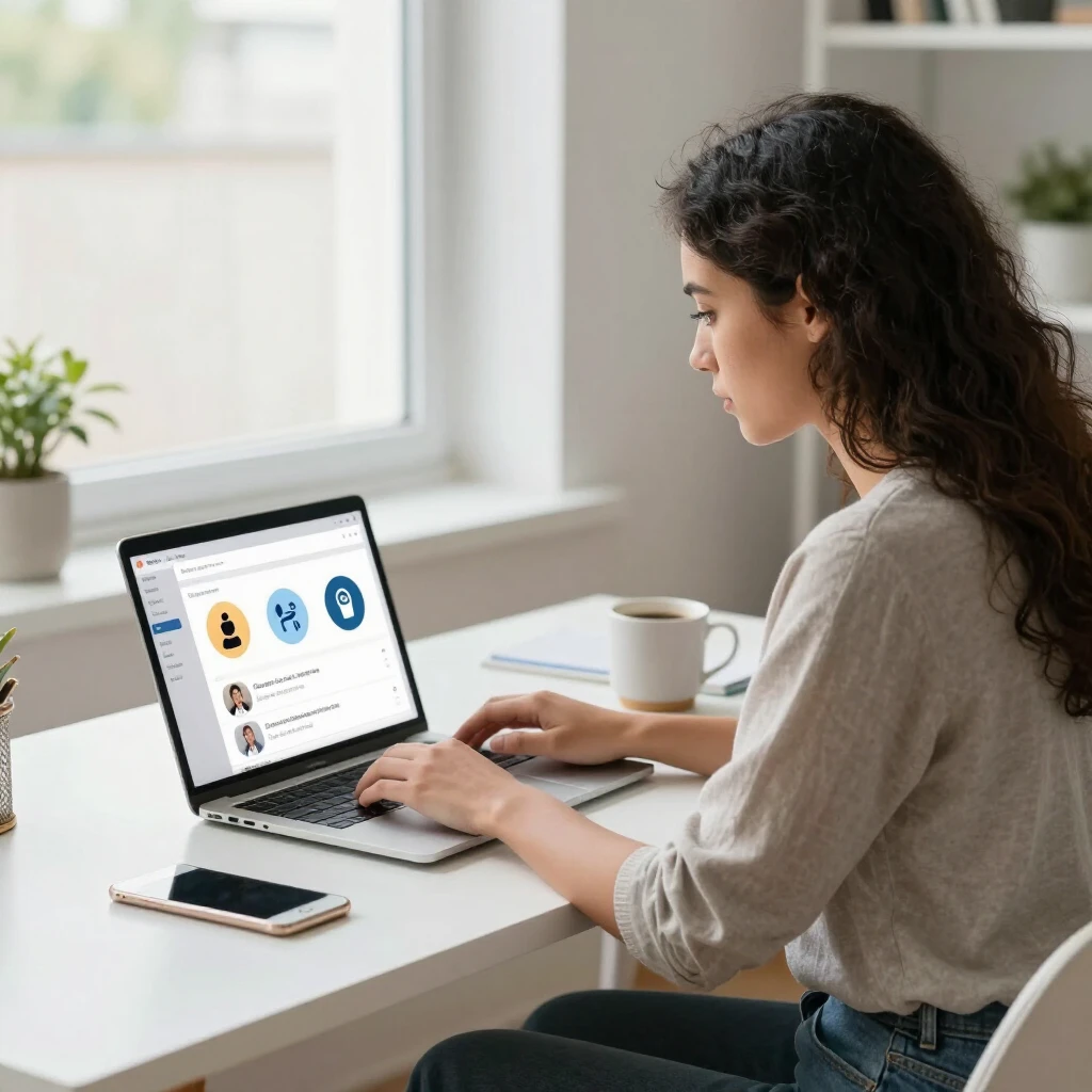 Young activist beginning online advocacy from home