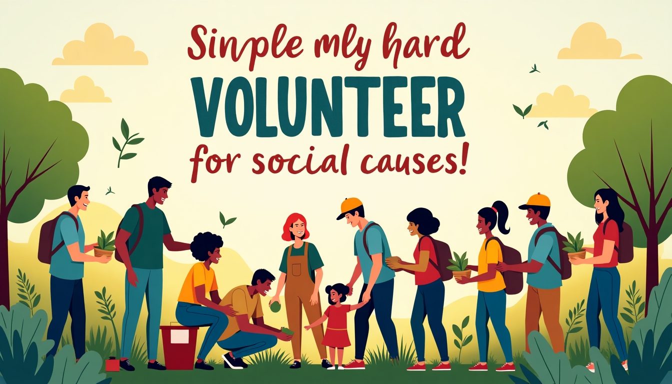 A colorful, inspiring poster displaying a call to action for aspiring advocacy volunteers.